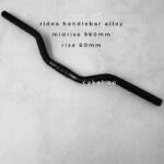 ridea handlebar midrise 60mm black alloy for brompton folding bike