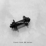 aceoffix black front hub 20 holes 74mm