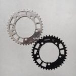 rollcii chainring narrow wide 40T BCD 110mm 5 bolt black polish silver