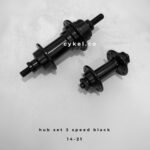 hub freehub 14 21 3 speed external hub set black edition for brompton