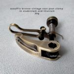 aceoffix seatpost clamp AL titanium bronze vintage seatclamp