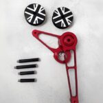 tensioner wheel pulley set red by aceoffix type 2 derailleur folding