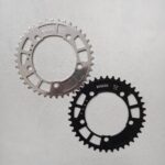 rollcii chainring narrow wide 42T BCD 110mm 5 bolt black polish silver