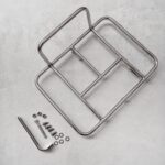 ruck rack pizza front rack brushed silver stainless steel 304 handmade