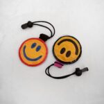 smiley round shape bike reflector rear reflective light