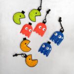 pacman ghosts bike reflector rear reflective light reflektor
