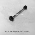 quick release titanium skewer black aceoffix 74mm folding bike brompton