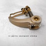 ti parts seatpost clamp for brompton seat clamp folding bike