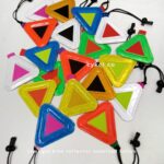 triangle bike reflector assorted colors reflective rear light