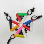gravlsauce multicolour reflective triangle bike reflector assorted charms