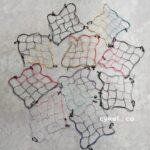 gravlsauce assorted color cargo net for universal bike rack and basket